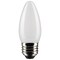 Satco 4 Watt B11 LED Lamp, Frost, Medium Base, 90 CRI, 3000K, 120 Volts S21288 - alternate 1